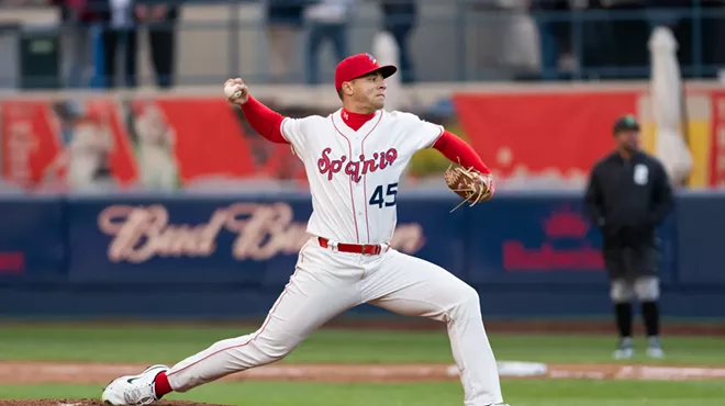 Photos of the Spokane Indians opening day win over the Eugene Emeralds at Avista Stadium on Apr. 11, 2023