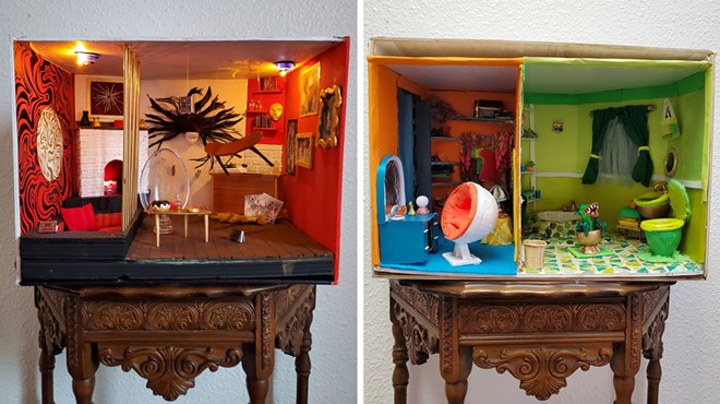 A new show at Coeur d'Alene's 5th Dimension Studios delivers dollhouse-inspired artwork