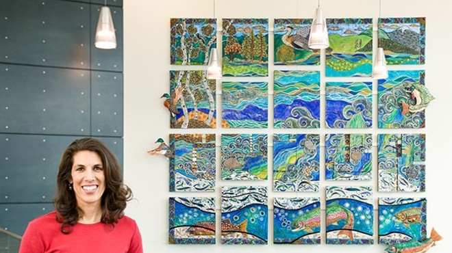 Melissa Cole takes a blowtorch to her latest artwork, showcased at Marmot in March