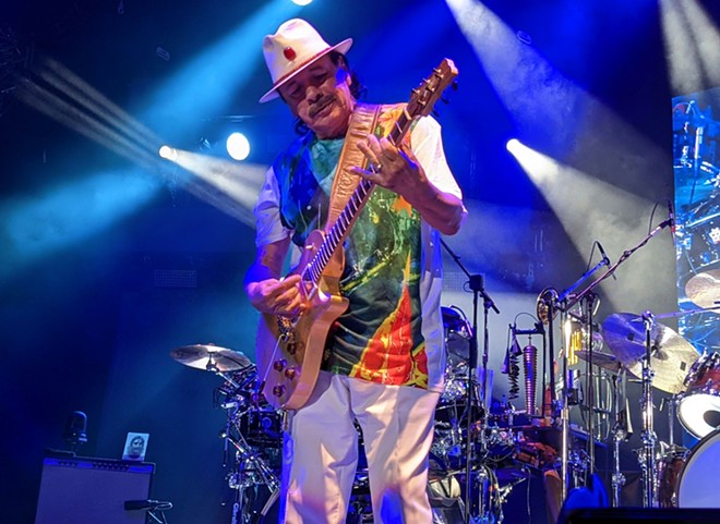 Santana brought his "Blessings and Miracles Tour" to Spokane Arena April 3