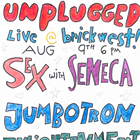 Image: Unplugged in the Plaza: Sex with Seneca, Jumbotron, Enlightenment Now