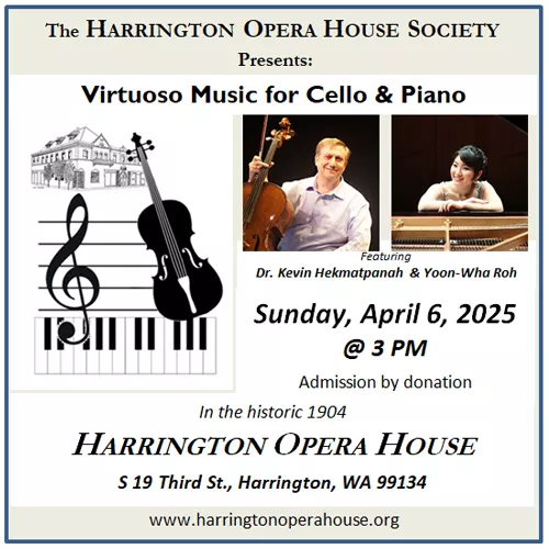 Virtuoso Music for Cello & Piano @ the Harrington Opera House
