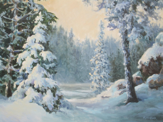 Winter landscape by Susan Rohrback