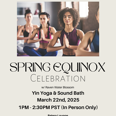 Image: Spring Equinox Celebration @ Patera Lounge March 22, 2025 1-2:30PM In Person Only